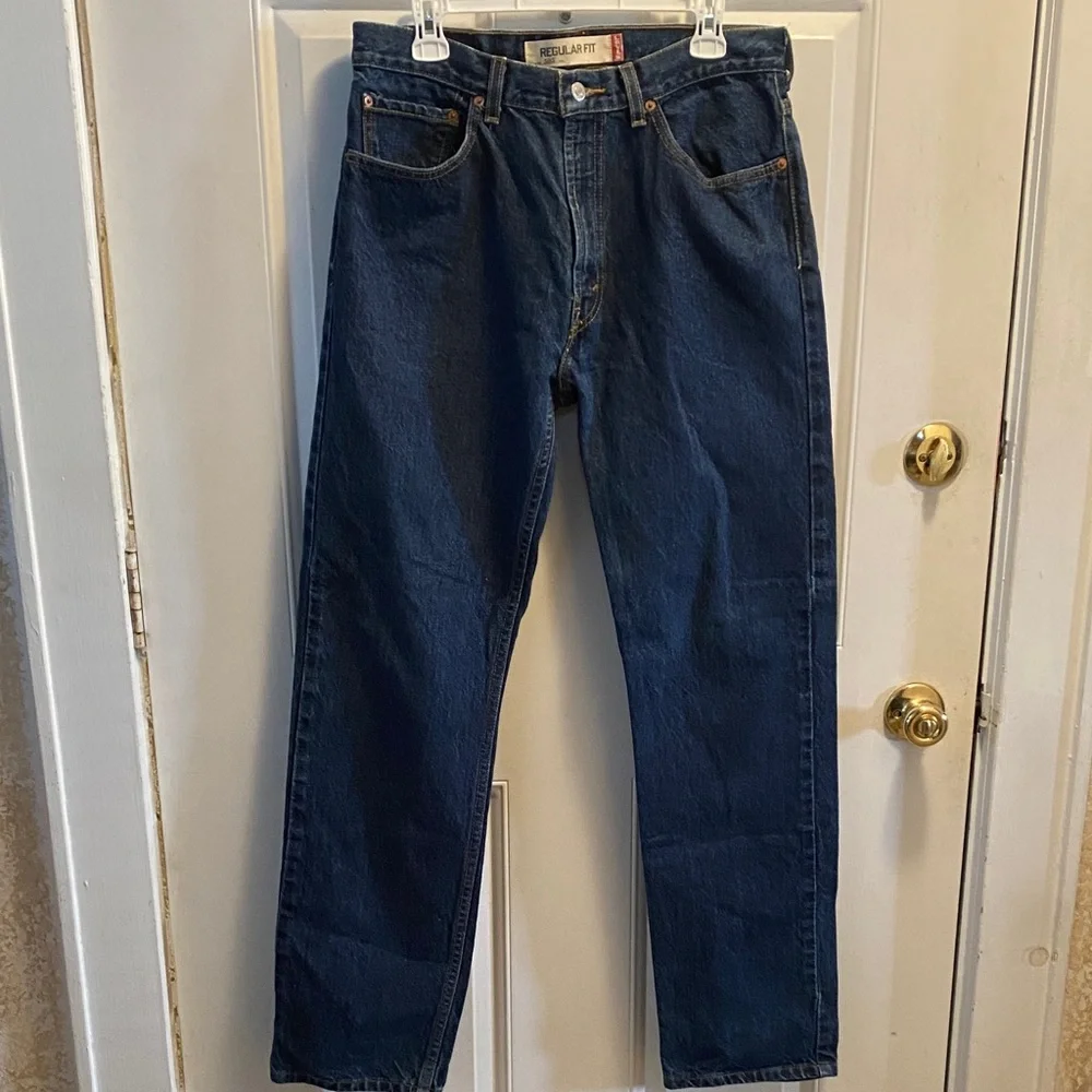 Levi’s 505 Men's Regular Fit Indigo Blue Jeans
